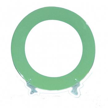 Тарелка керамическая с зеленой заливкой 20 см LQSM8-L